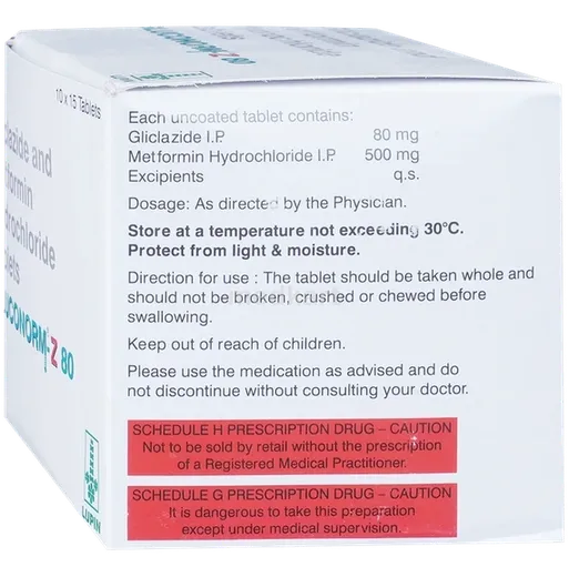 gluconorm z 80 tablet 15's